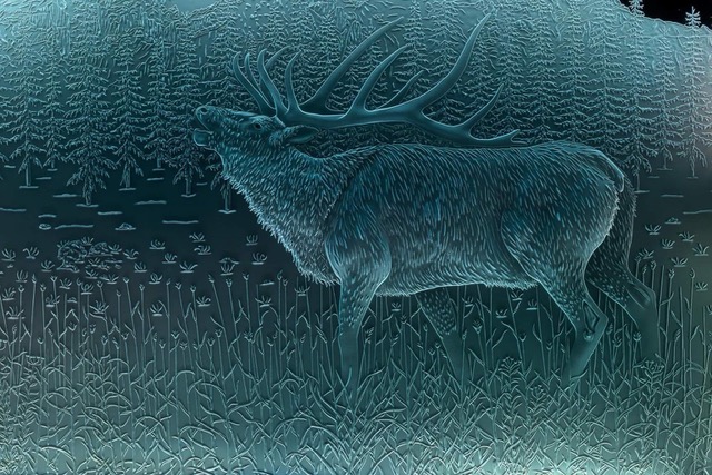 Elk-Scene-Sand-Carved-Glass-by-Lex-Melfi